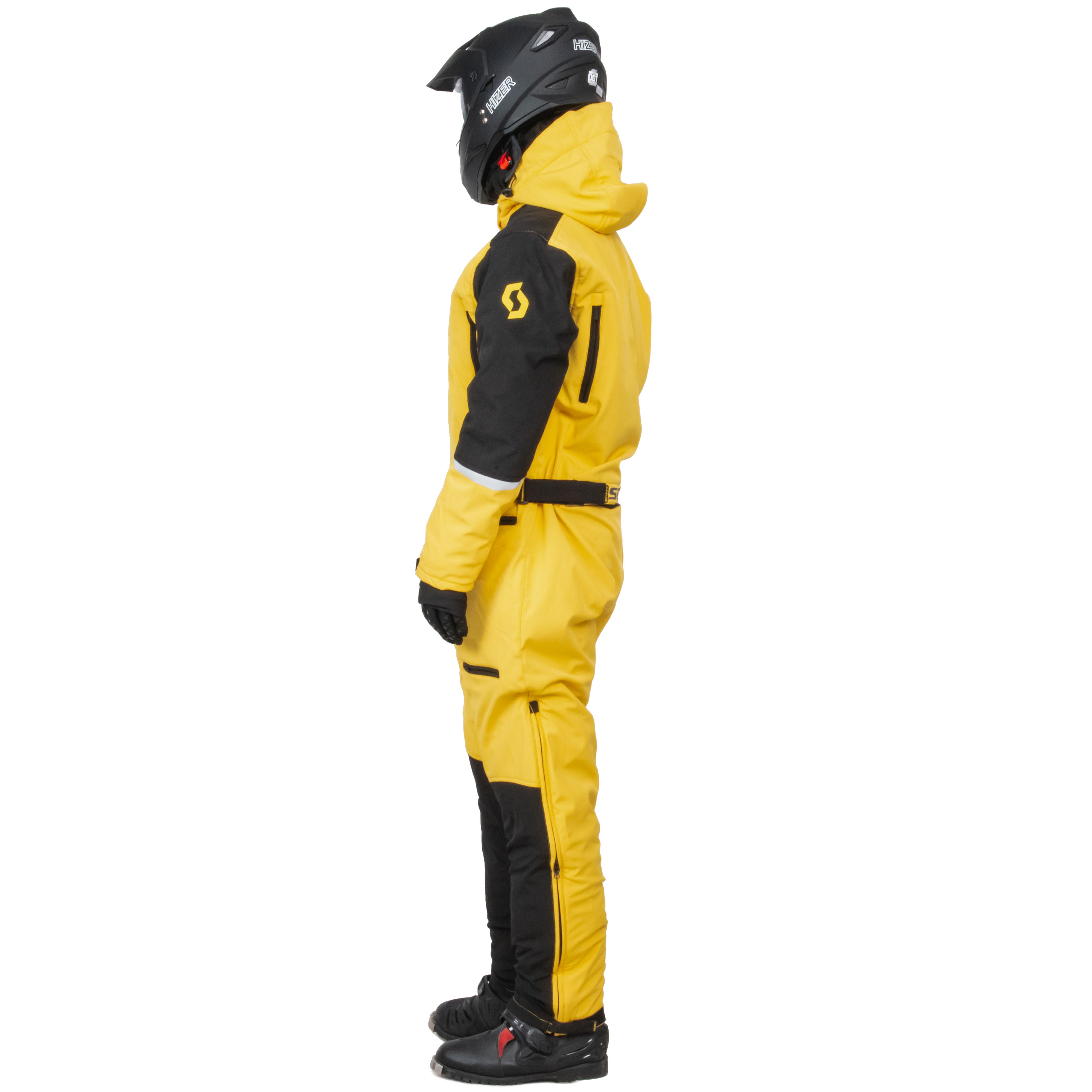 Комбинезон для снегохода SCOTT DS Shell Dryo One Piece (-5 C) №2 yellow-black (текстиль) (L)