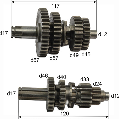 КПП в сборе 152FMI 125см3 X-TECH