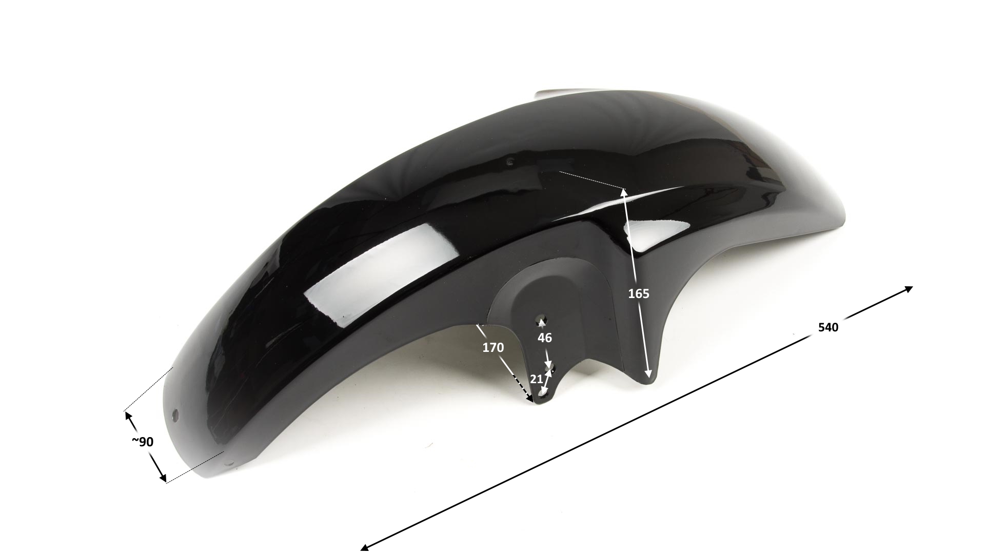 Крыло переднее мото FG-AKT-SL-013 (18")