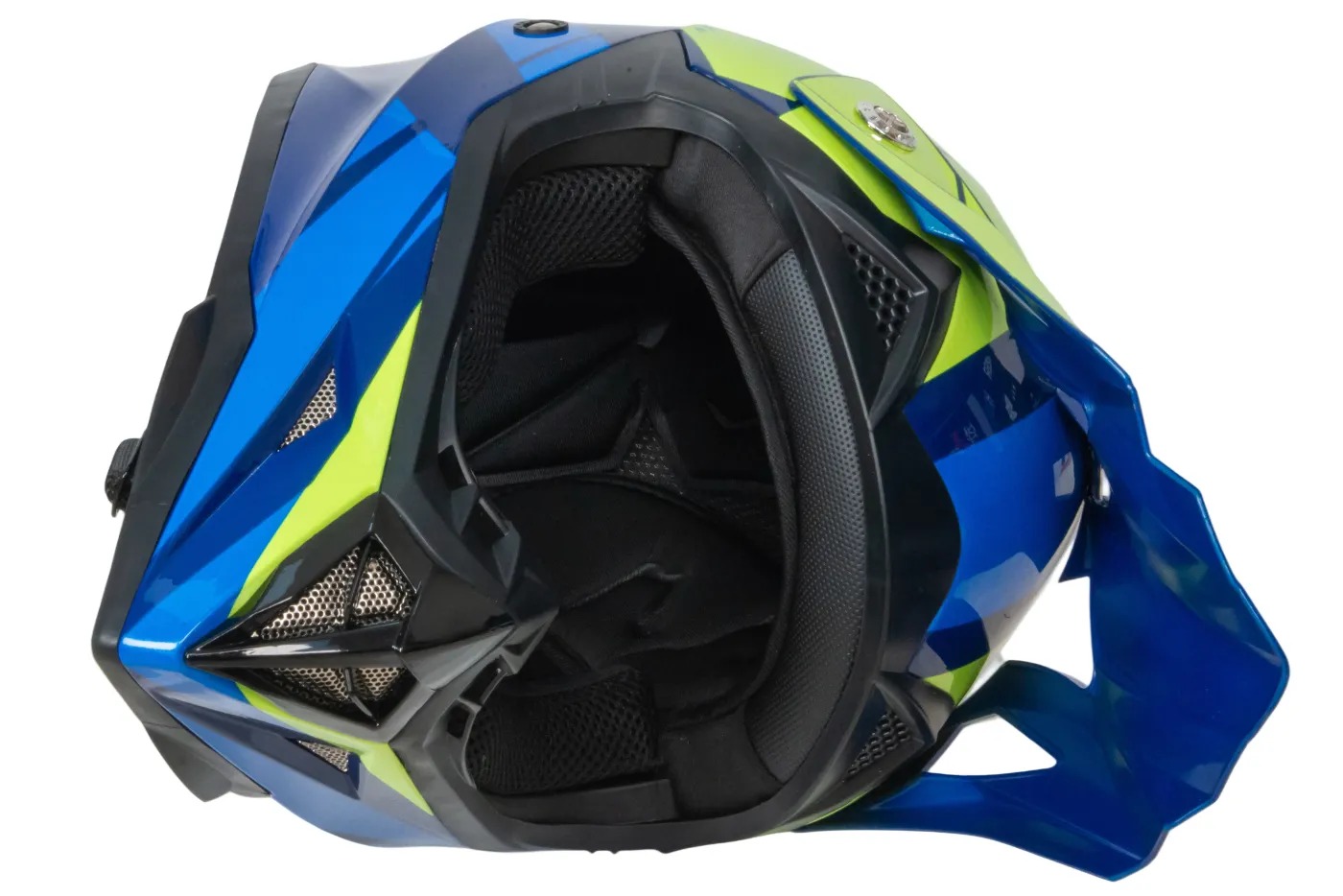 Шлем мото кроссовый HIZER 915 №6 (XL) havy/neon/yellow/blue