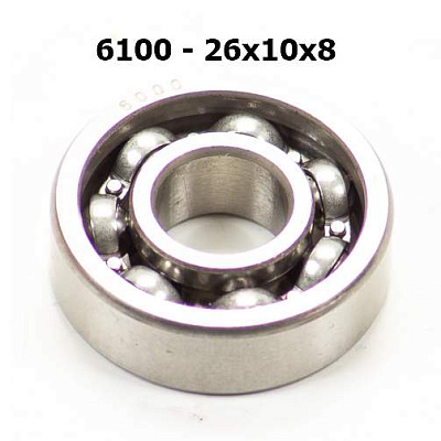 Подшипник 6100  d=26-10 h=8 mm