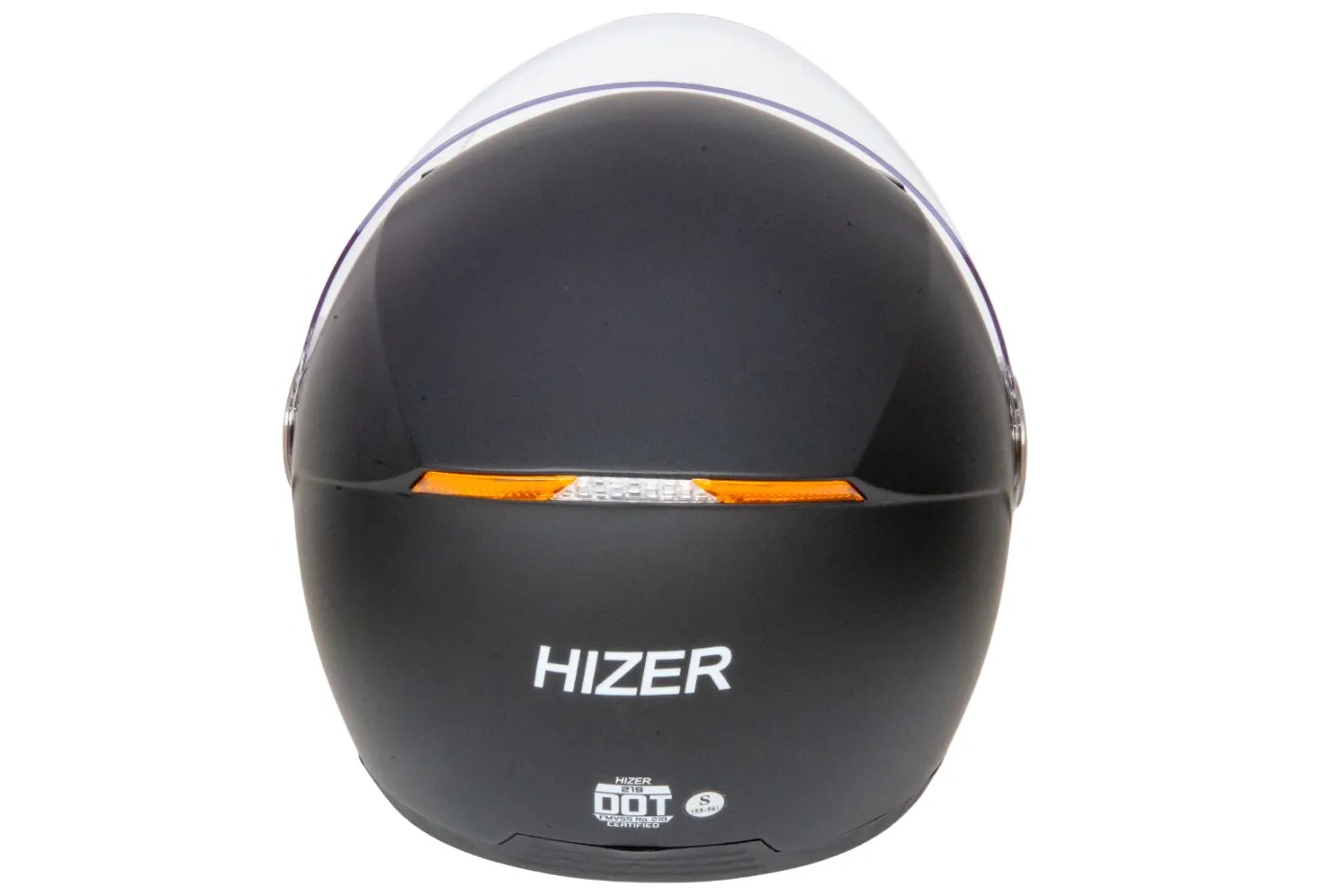 Шлем мото открытый HIZER 219 №2 (M) matte-black