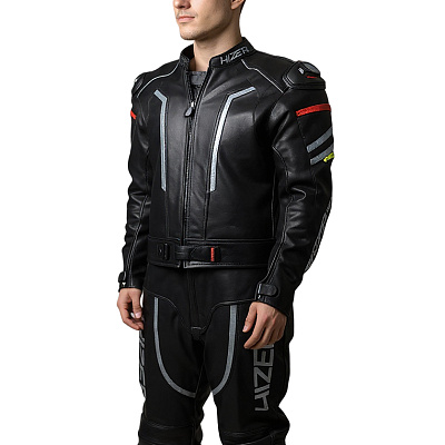 Комбинезон мотоциклетный (кожа) HIZER CE-1070 Gray (XXL)