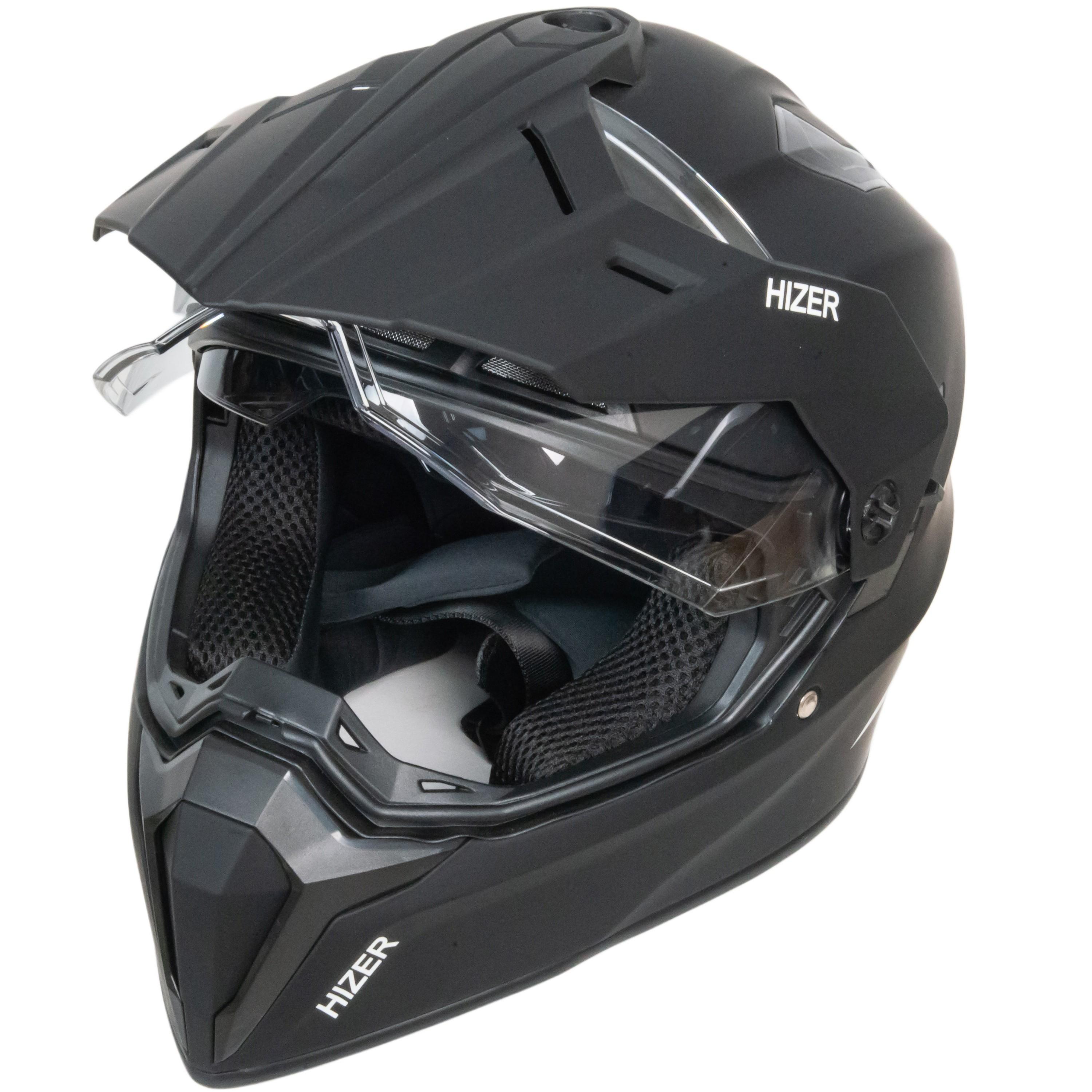 Шлем мото мотард HIZER J6808 №5 (XXL) matte black