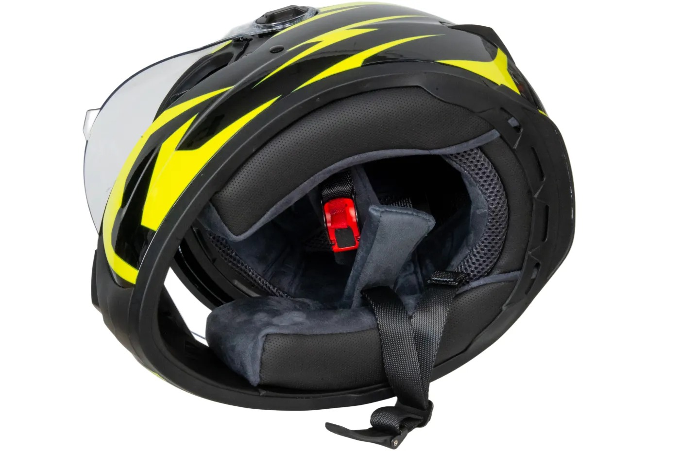 Шлем мото интеграл HIZER B561 №1 (L)  black/yellow