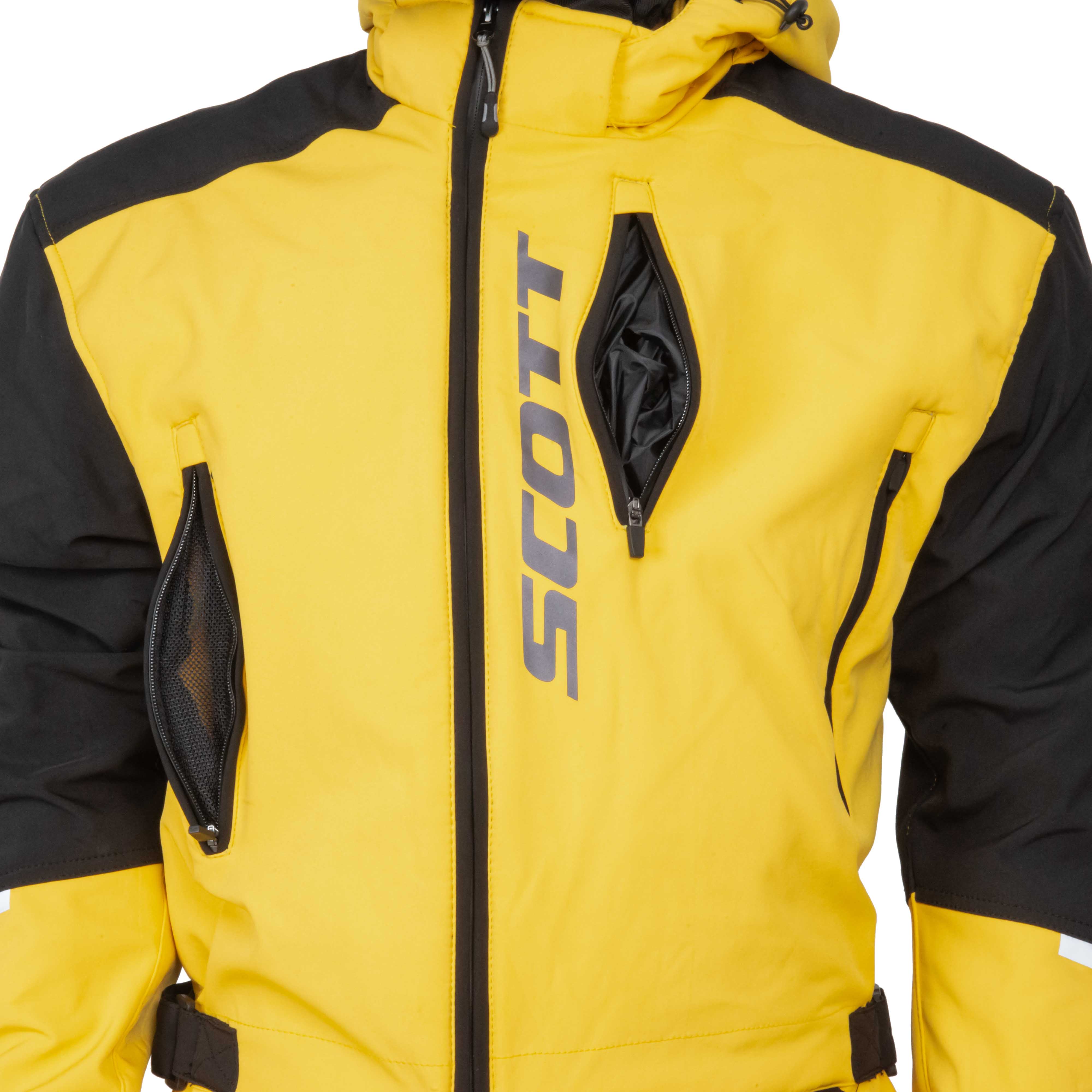 Комбинезон для снегохода SCOTT DS Shell Dryo One Piece (-5 C) №2 yellow-black (текстиль) (L)