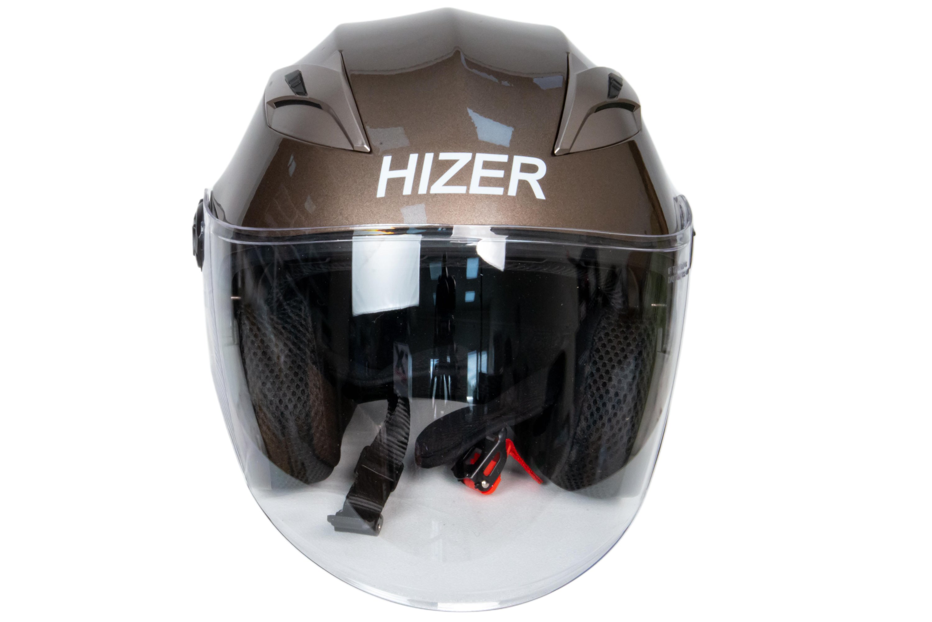 Шлем мото открытый HIZER B208 №1 (L) gray (2 визора)