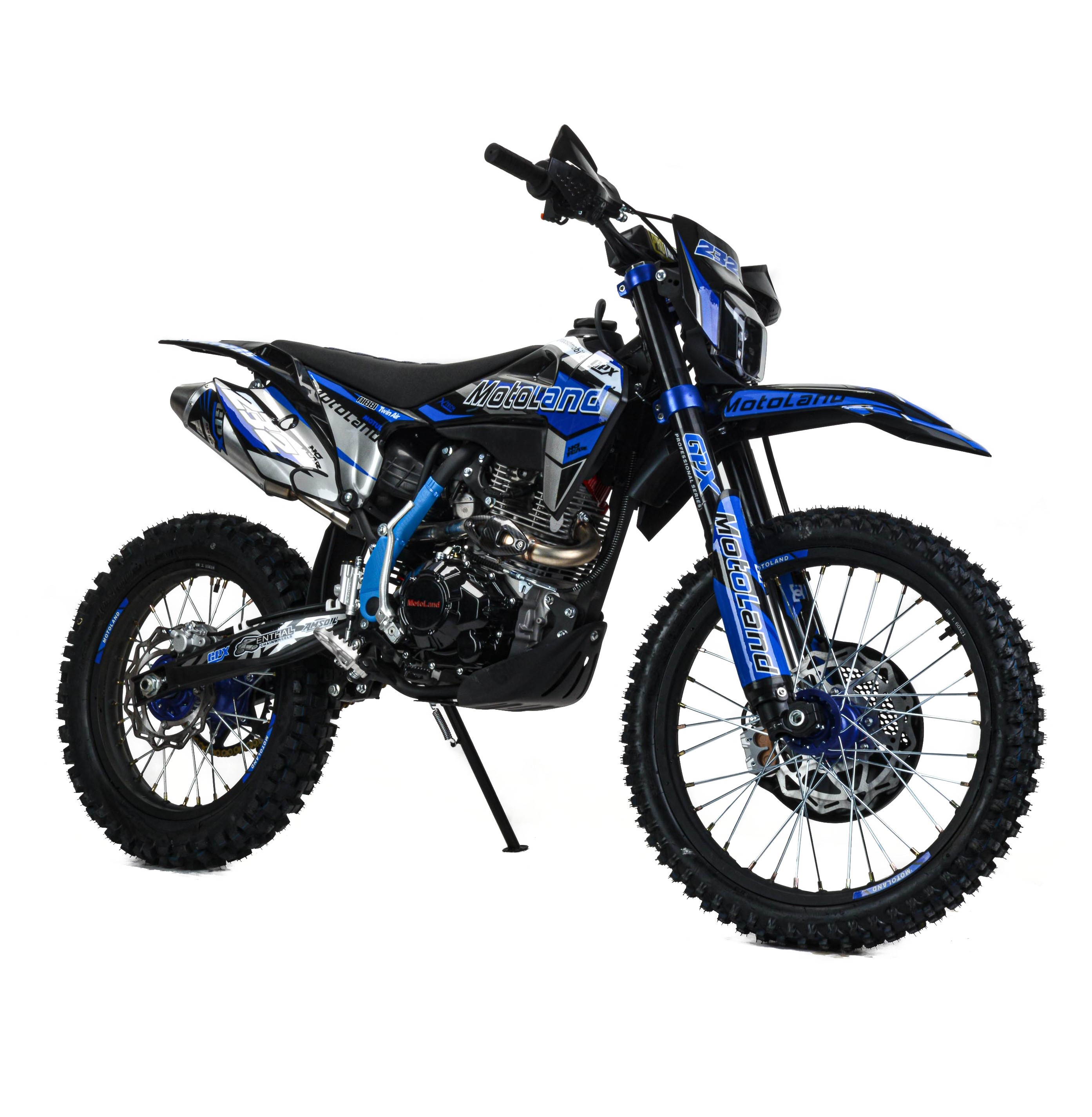 Мотоцикл Кросс 300 XT300 HS (175FMM 4V) синий РАСПРОДАЖА