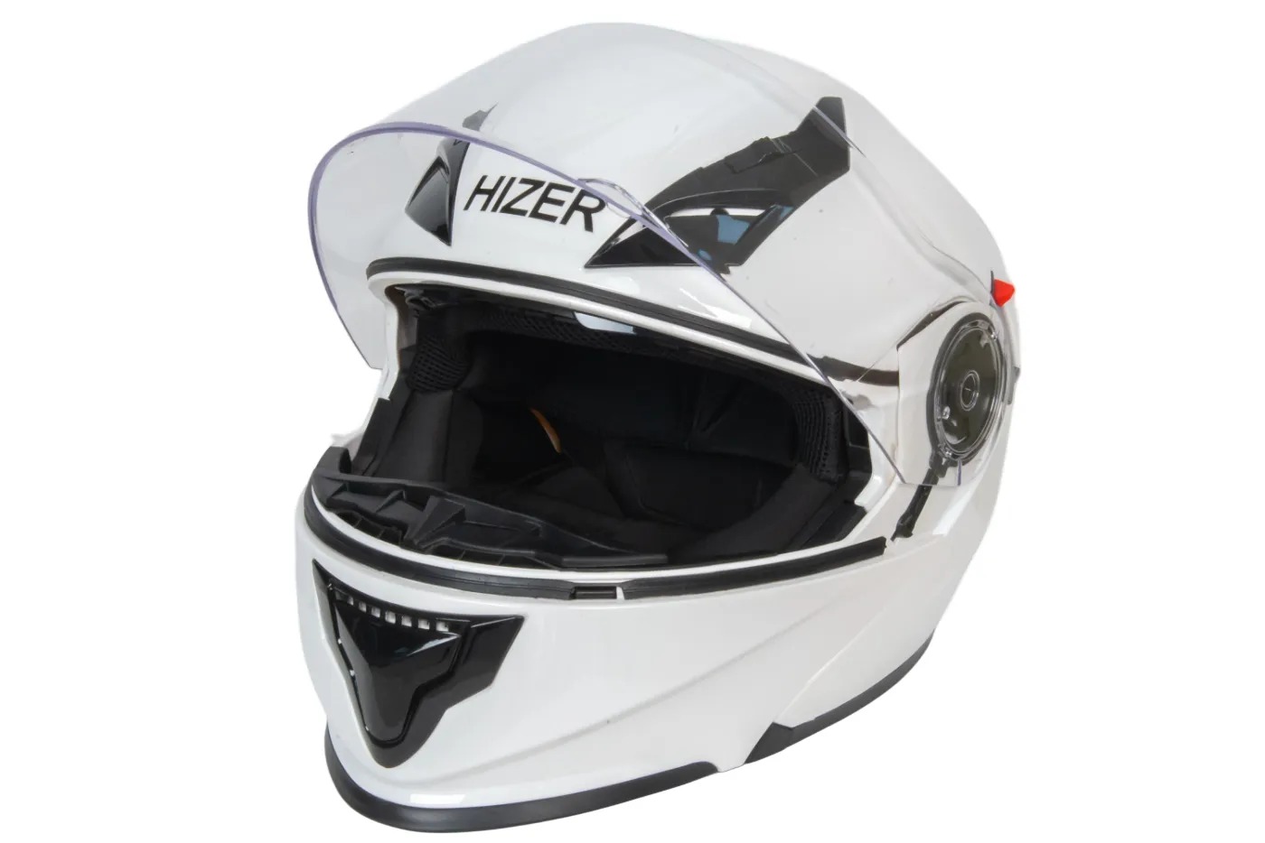 Шлем мото модуляр HIZER 627 (M) white (2 визора)