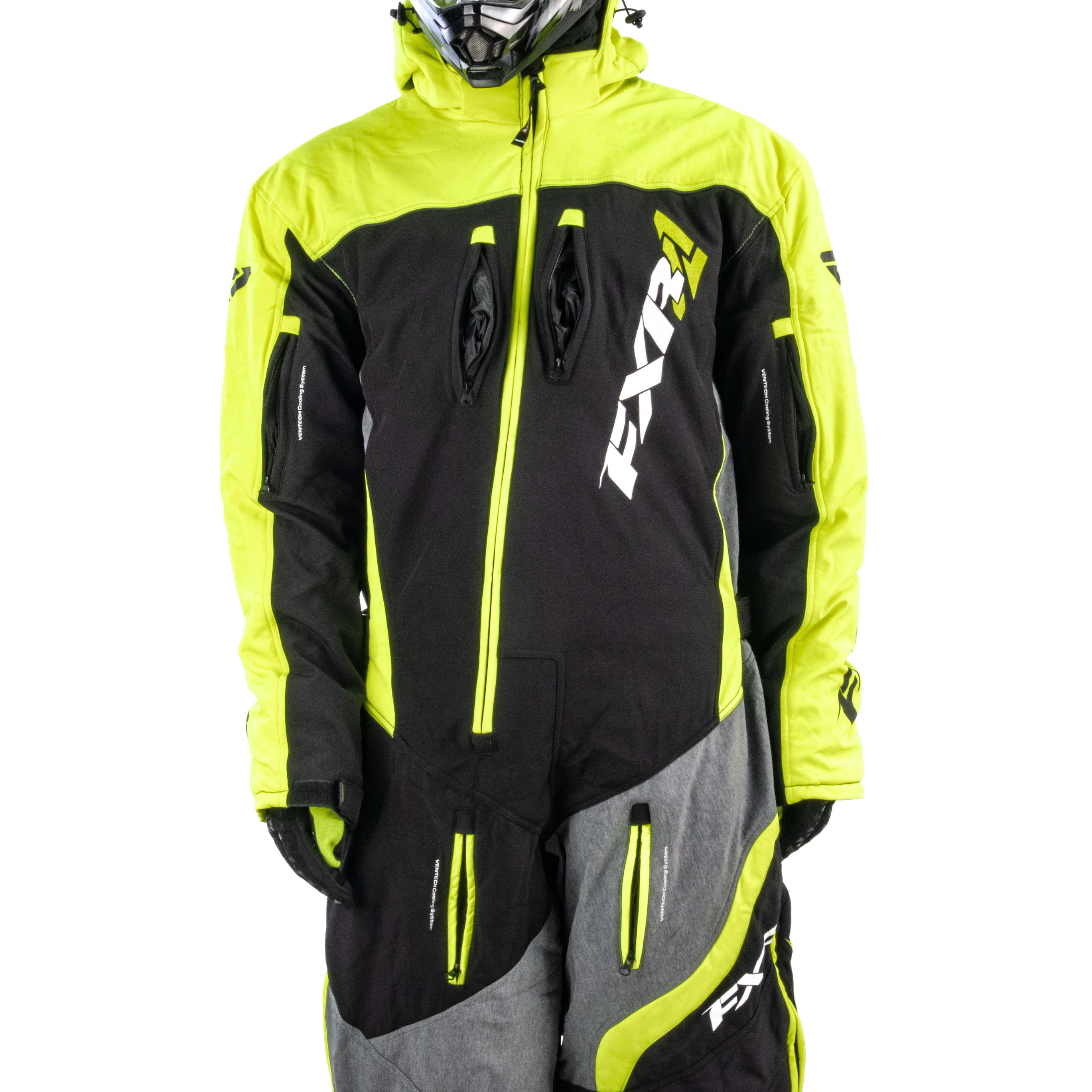Комбинезон для снегохода FXR Maverick Lite №1 lemon-green (текстиль) (M)