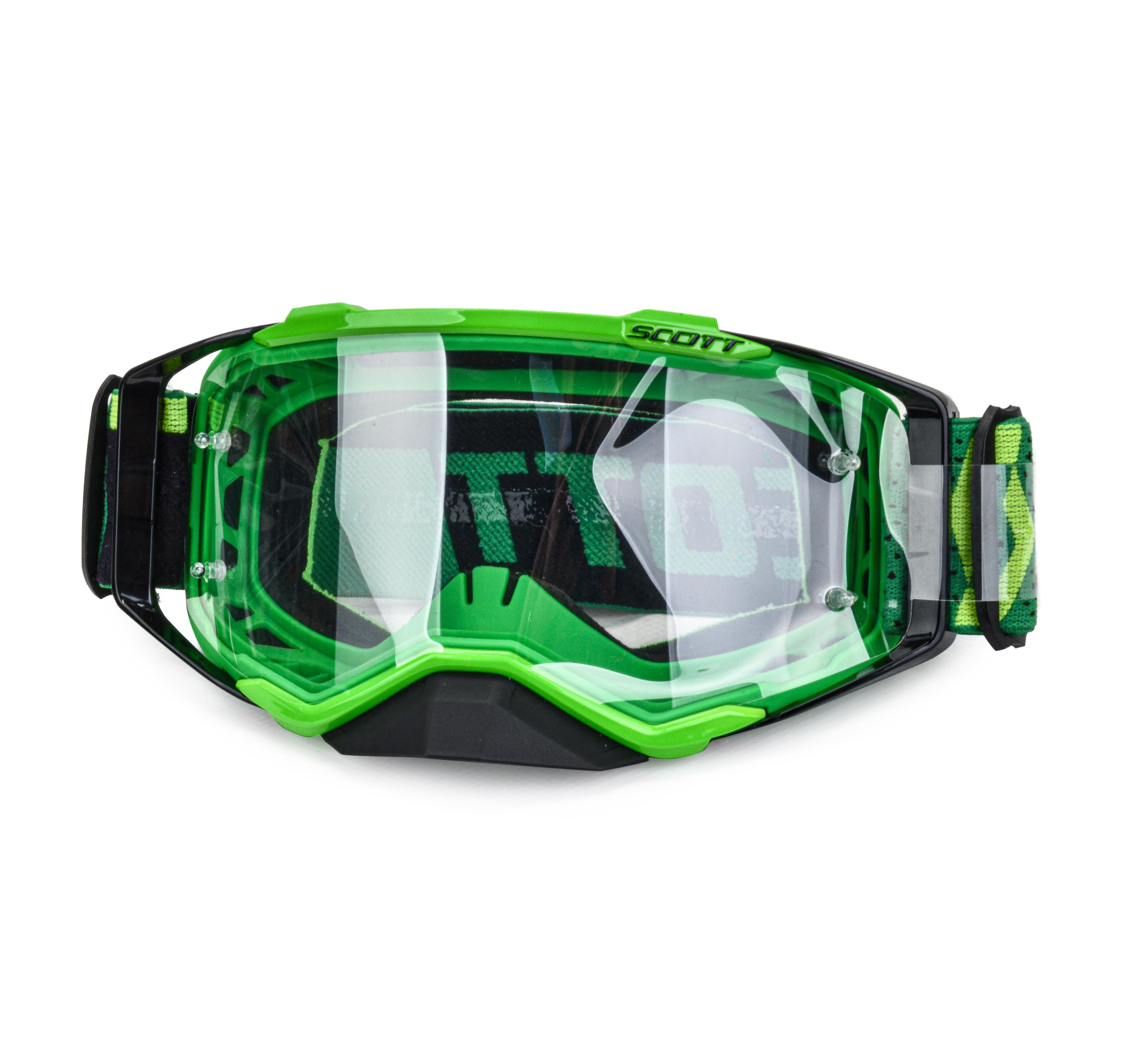 Очки мотокросс SCOTT №3  black/green