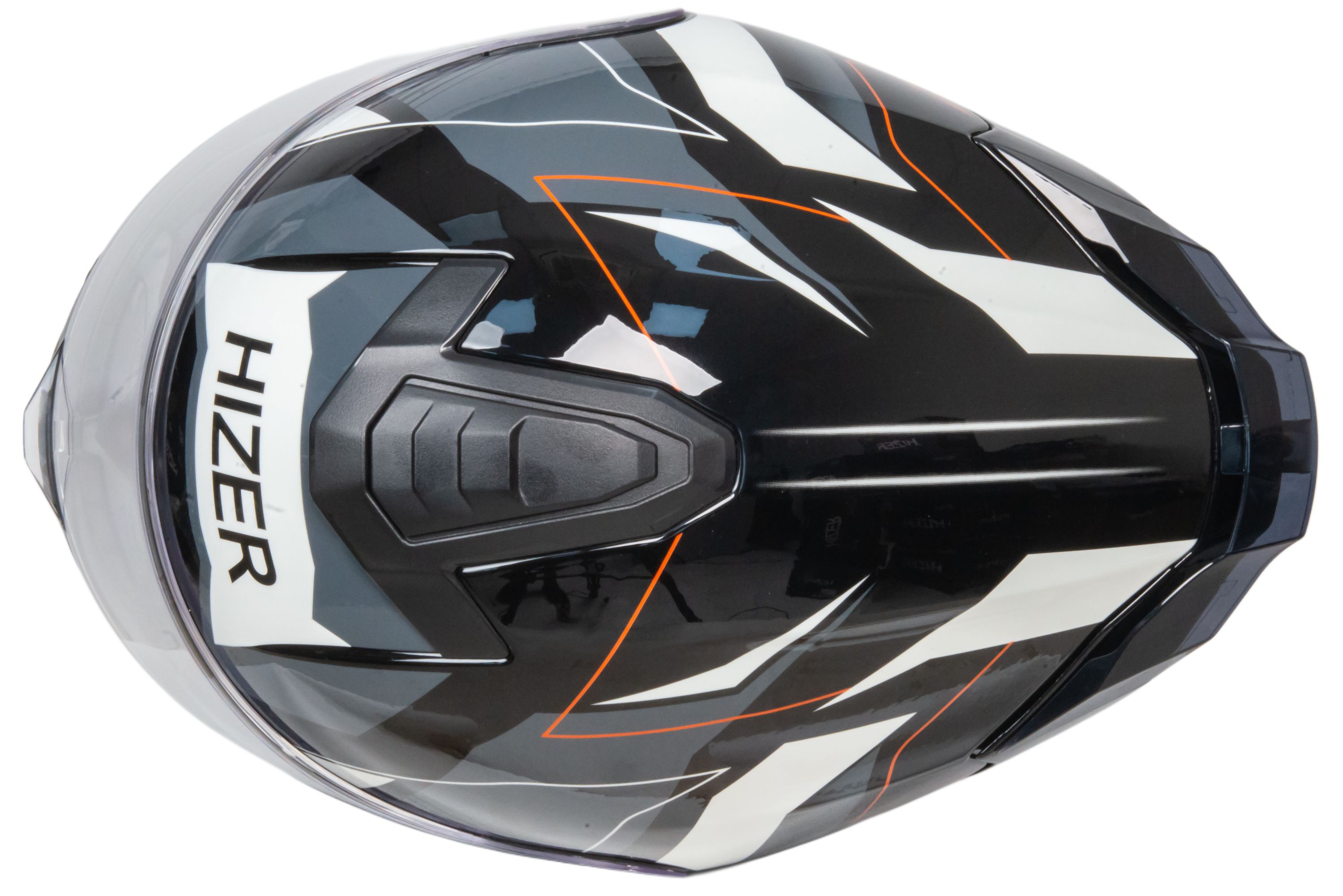 Шлем мото интеграл HIZER J5325 №3 (XL) orange