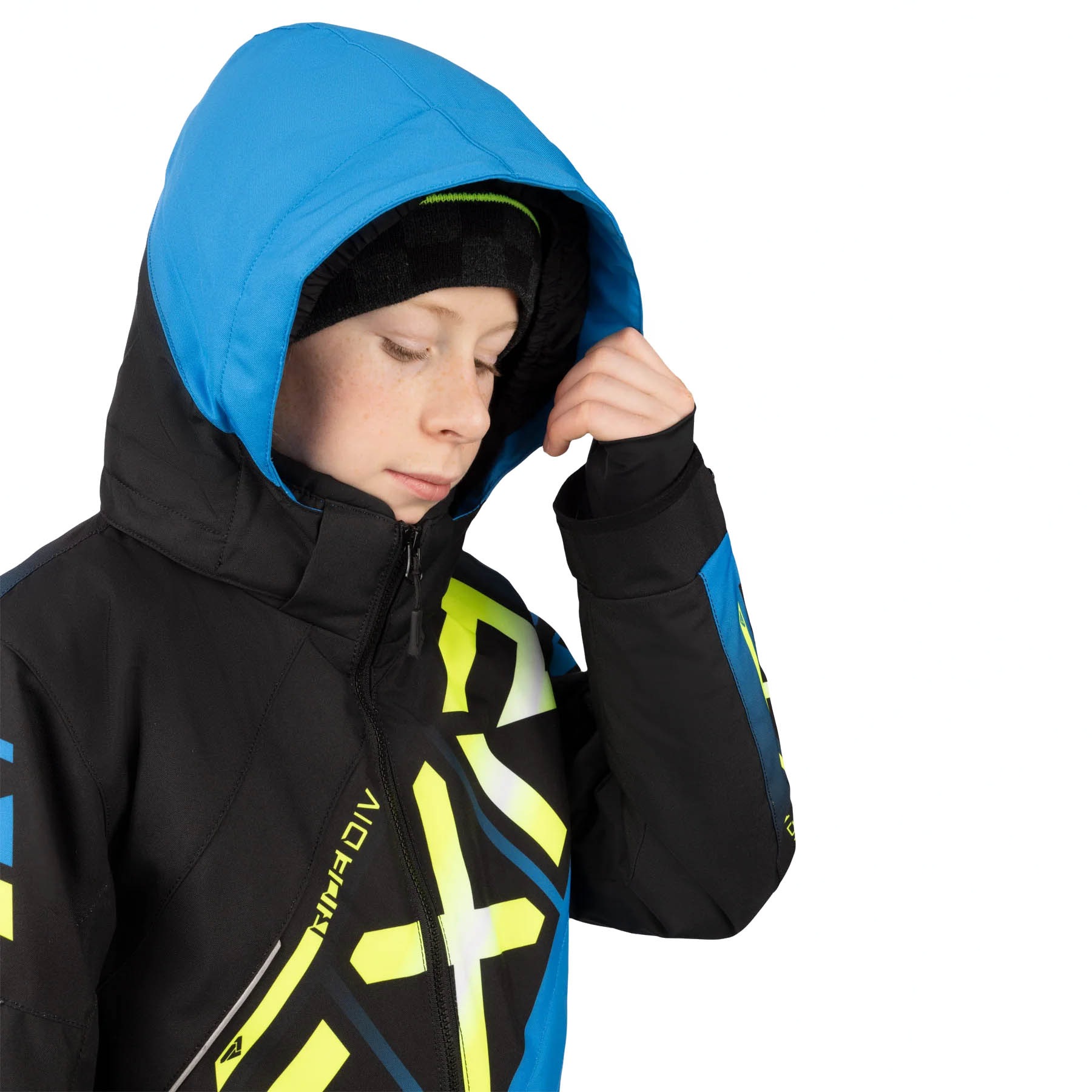 Комбинезон для снегохода (детский) FXR CX №6 blue-black (текстиль) (14Y/158)