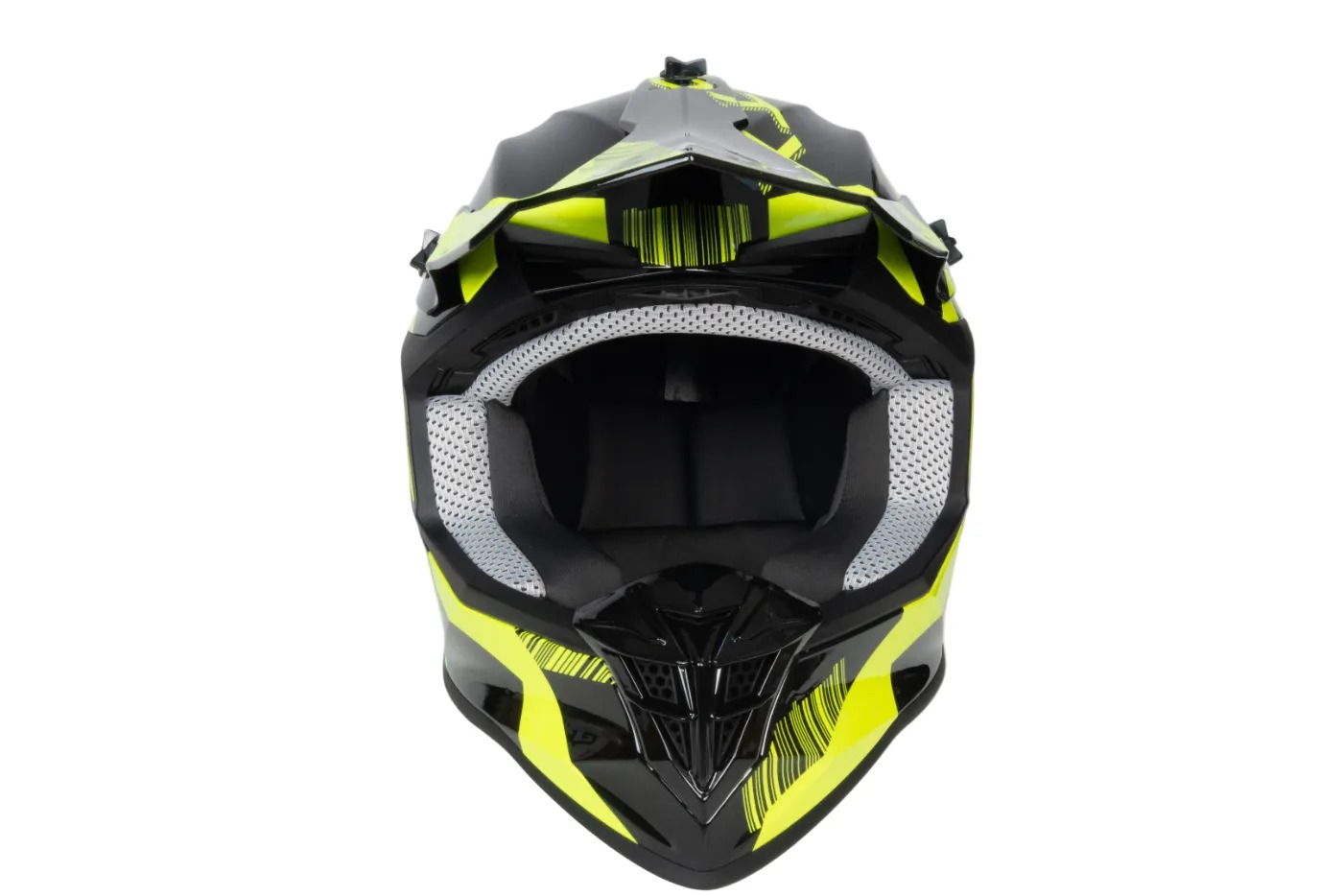 Шлем мото кроссовый GTX 633 №6 (XL) BLACK/FLUO YELLOW