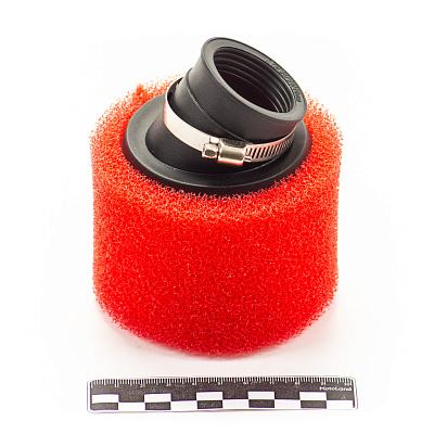 Фильтр возд. нулевик №2 (d=38mm) поролон красный_