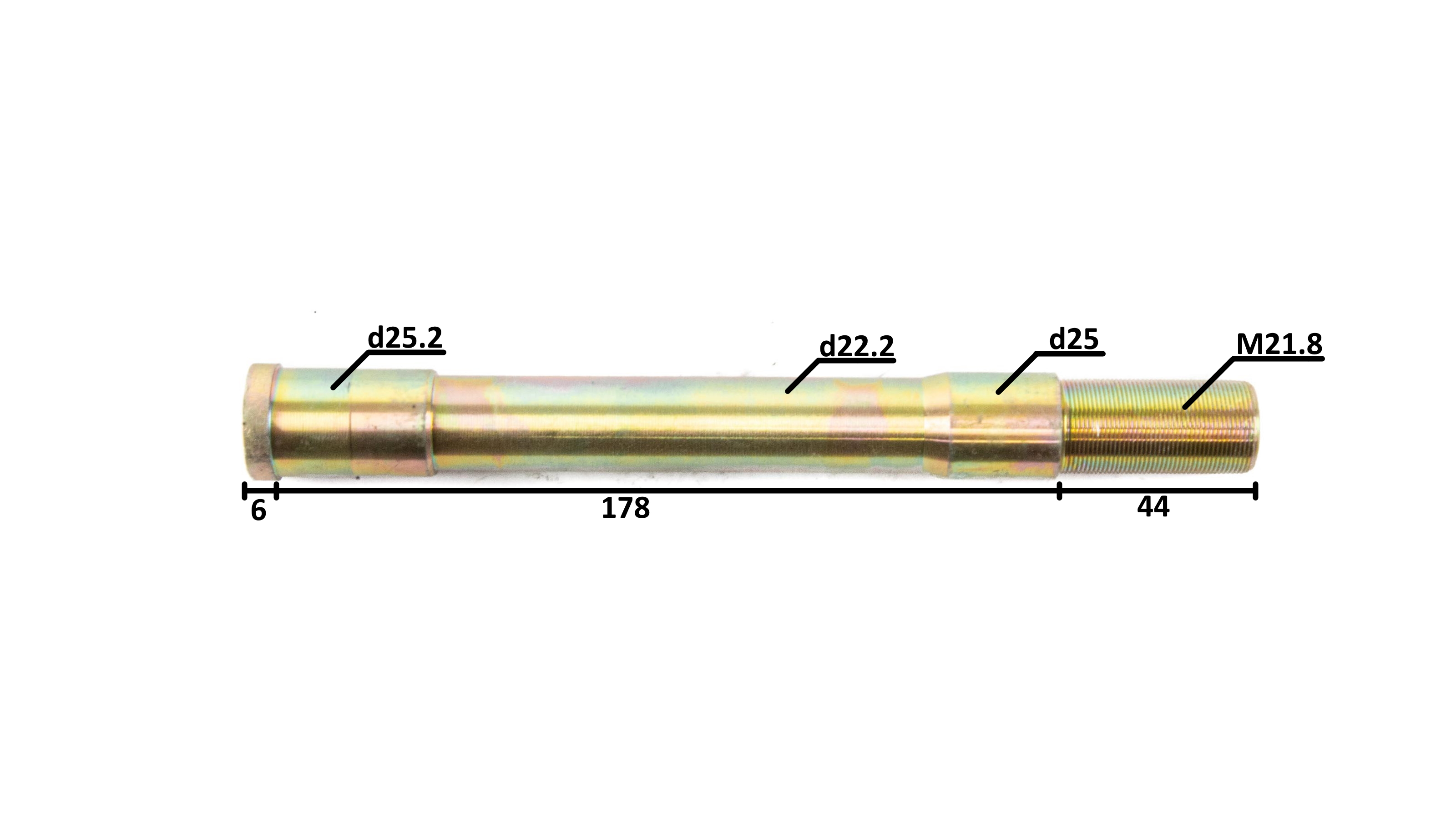 Вал рулевой TTR125 M22×48mm×228mm