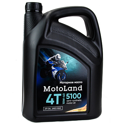 Масло моторное MOTOLAND Moto 5100 4T 10w40 4л