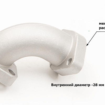 Патрубок карбюратора №3 28мм металл 125-160см3