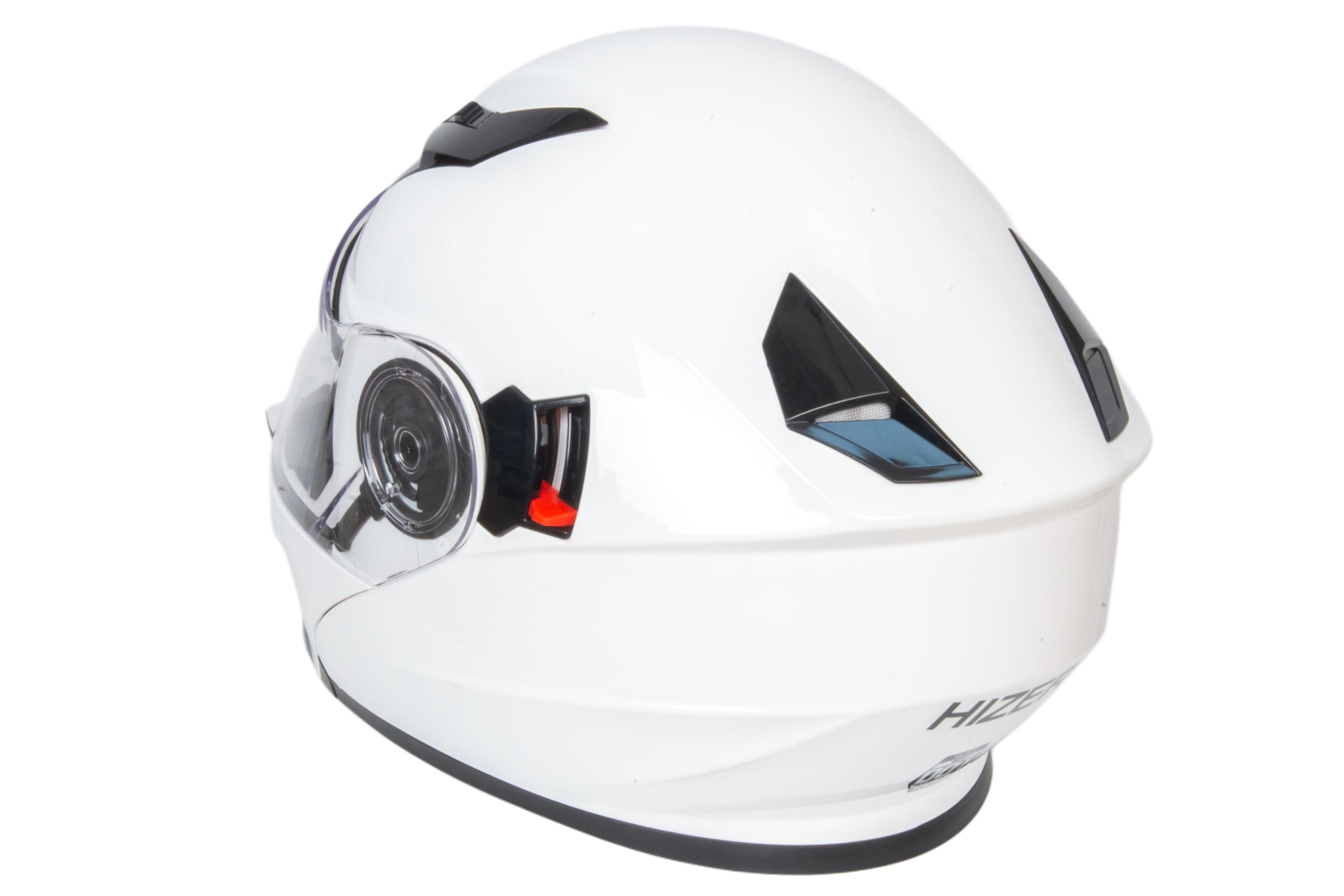 Шлем мото модуляр HIZER 627 (L) white (2 визора)