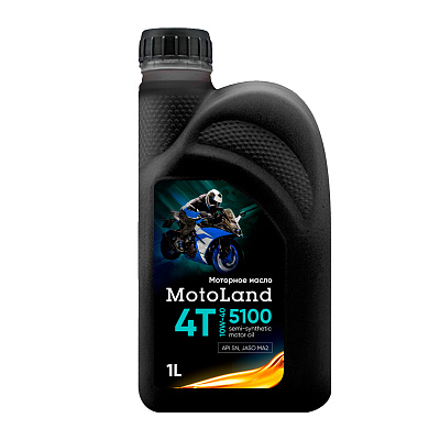 Масло моторное MOTOLAND Moto 5100 4T 10w40 1л