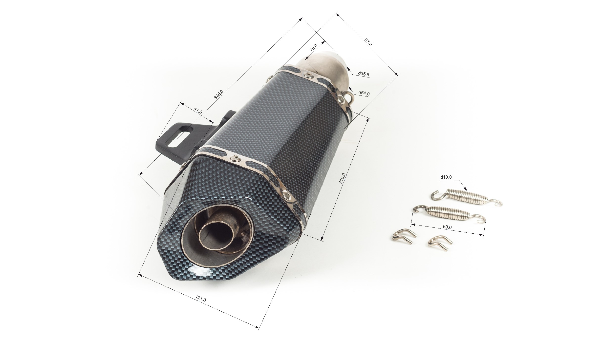 Глушитель AKRAPOVIC №10 карбон