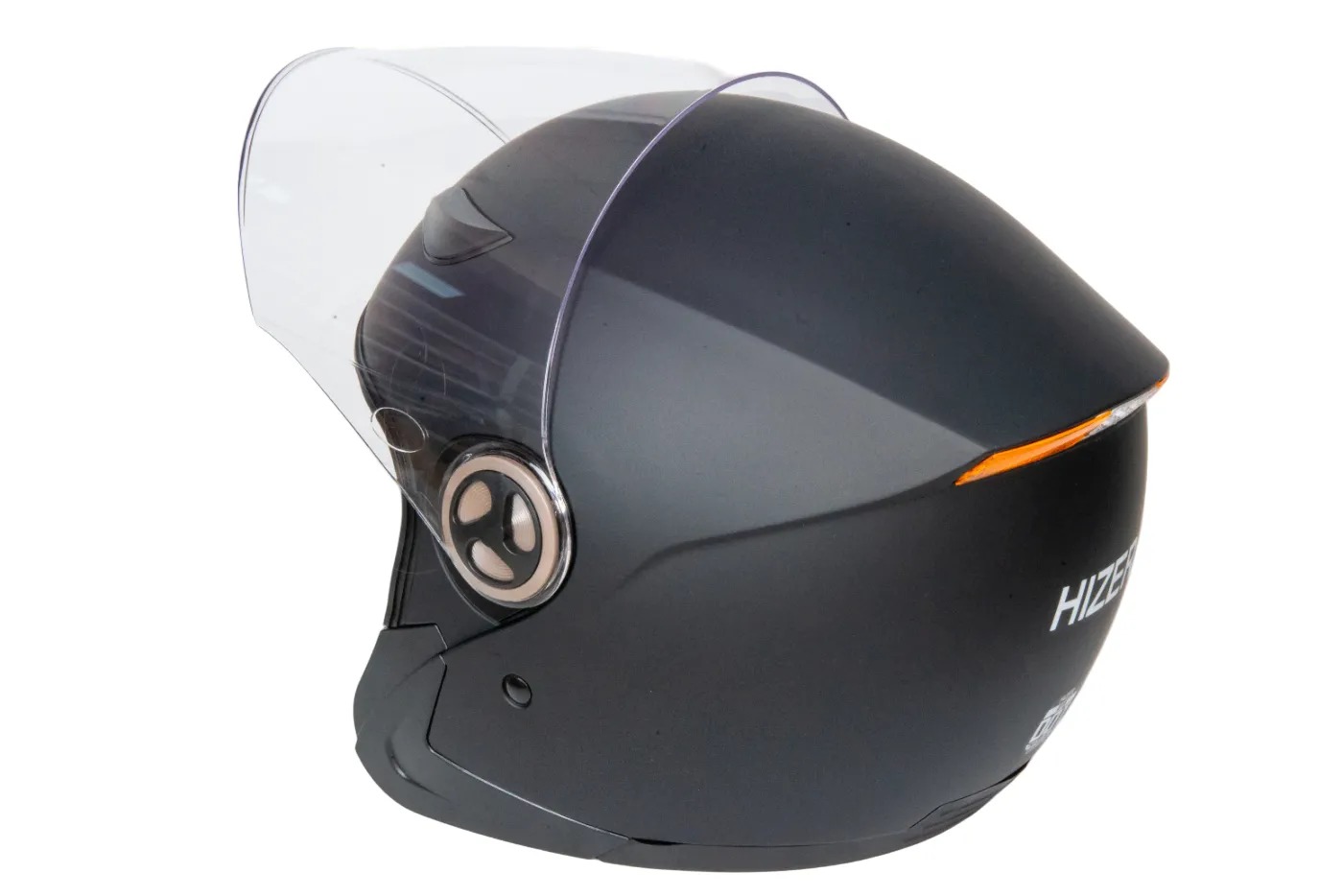 Шлем мото открытый HIZER 219 №2 (M) matte-black