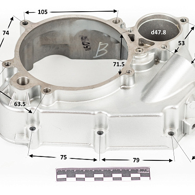 Крышка картера правая W150-G 155см3  ZS