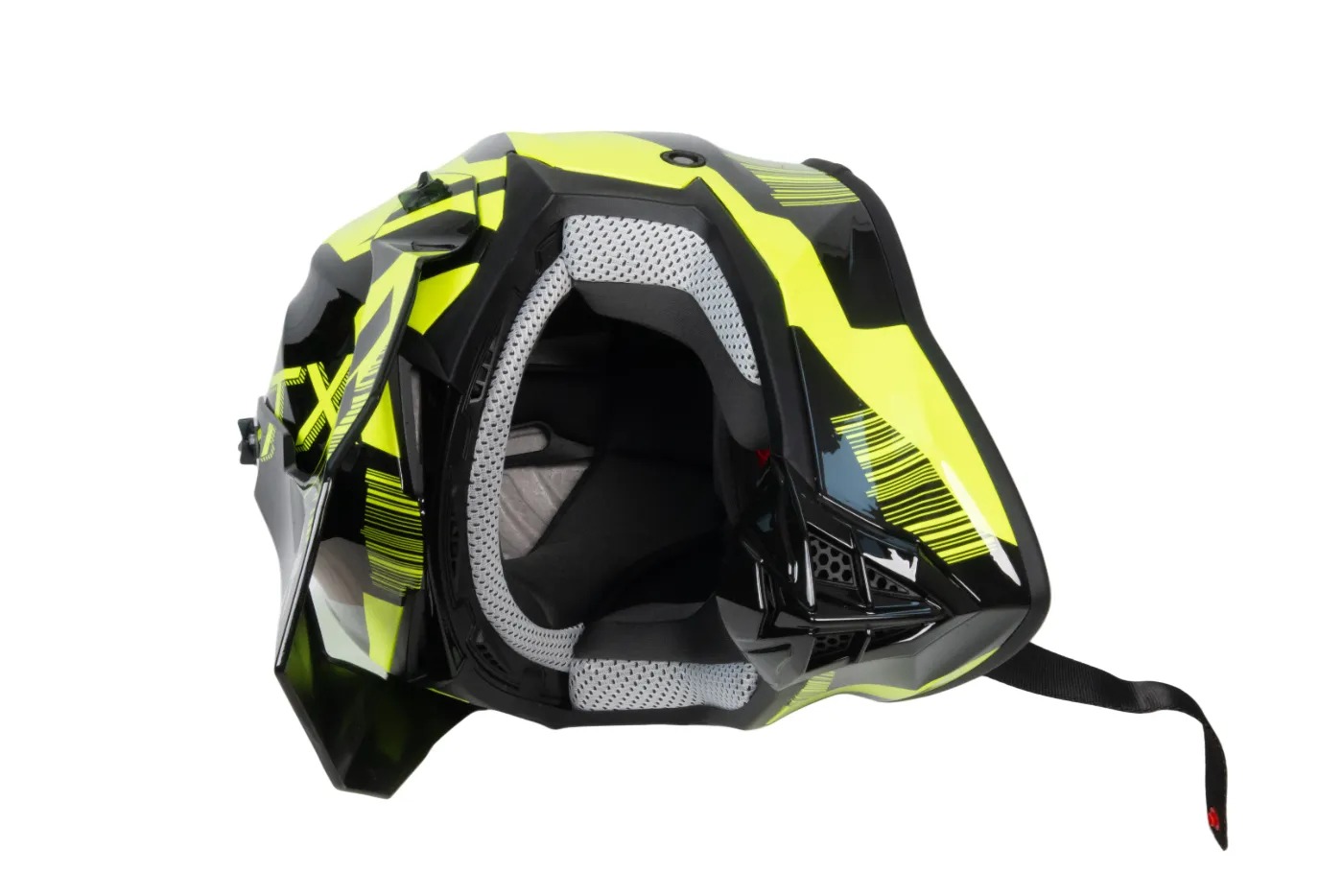 Шлем мото кроссовый GTX 633 №6 (S) BLACK/FLUO YELLOW