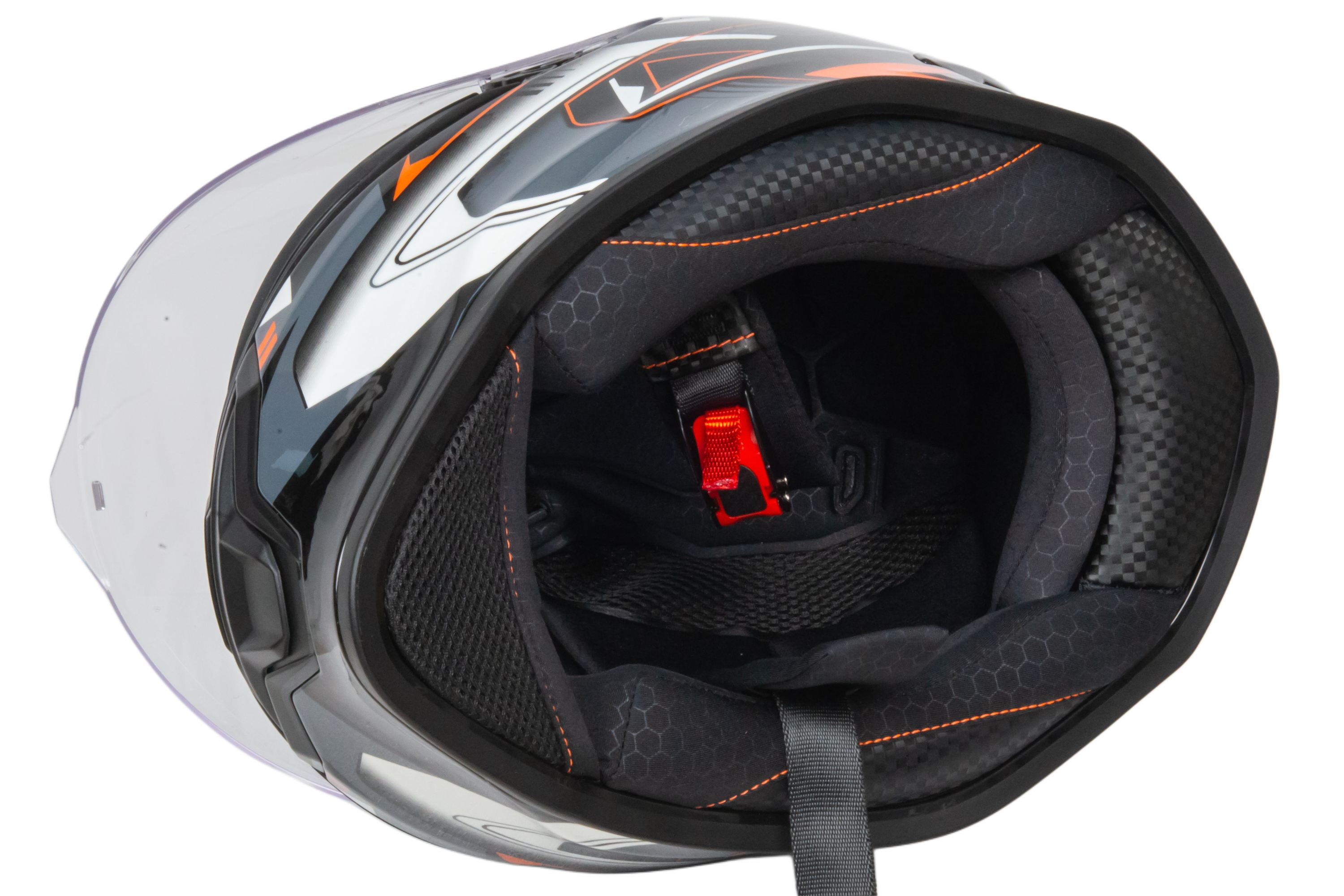 Шлем мото интеграл HIZER J5325 №3 (XL) orange