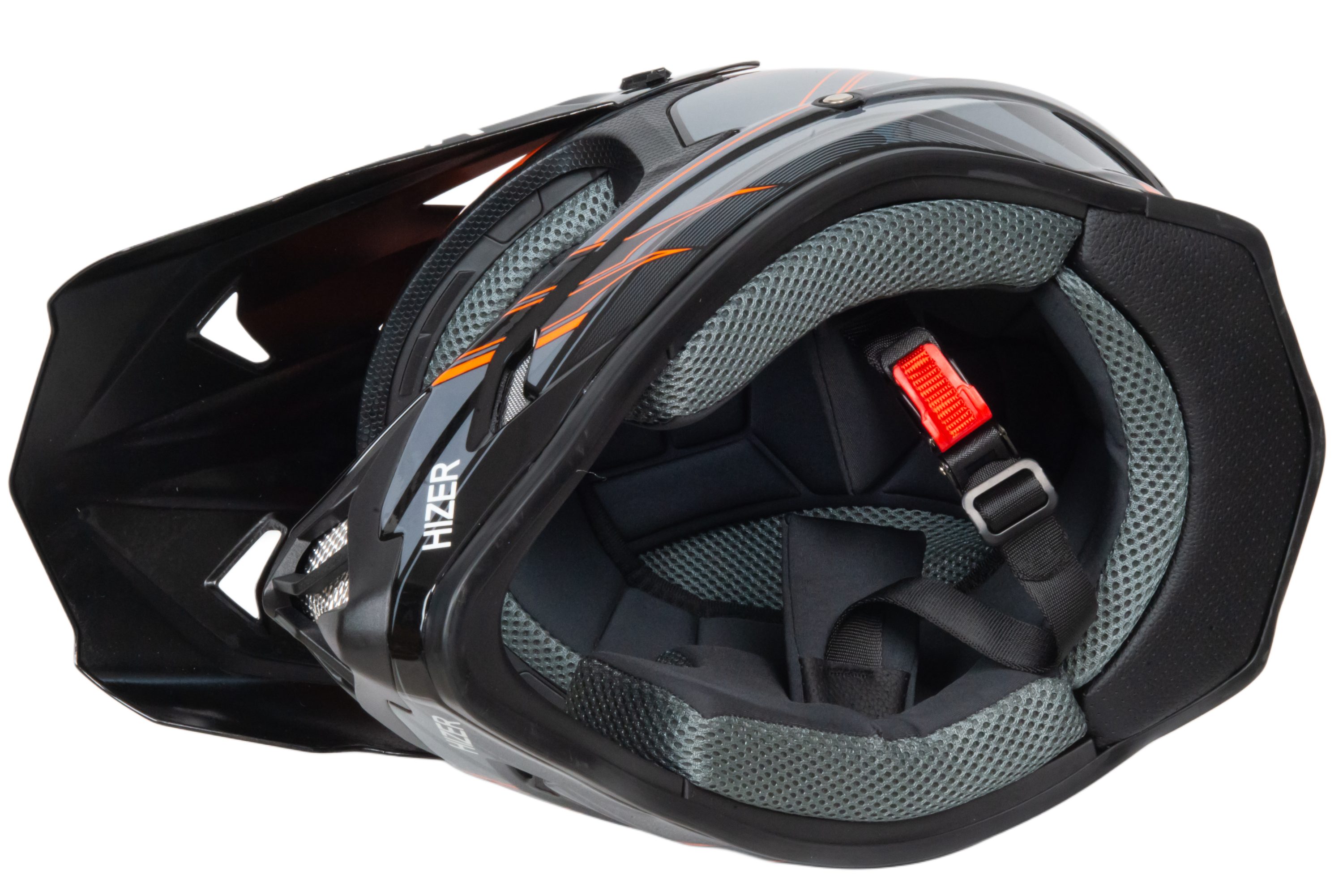 Шлем мото кроссовый HIZER J6805 №5 (S) orange