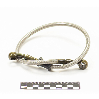 Шланг гидравлический тормозной (армированный) L= 500 d=10мм серый